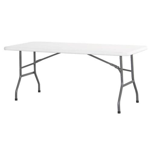 Baltas ēdināšanas tabula no 180x74cm līdz 150 kg - Hendi 810897