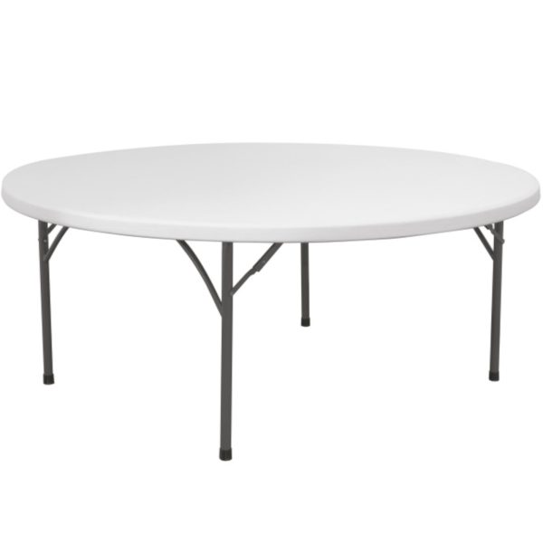 Apaļais ēdināšanas galds salocīts līdz 250 kg 1500 x 740 mm - Hendi 810996