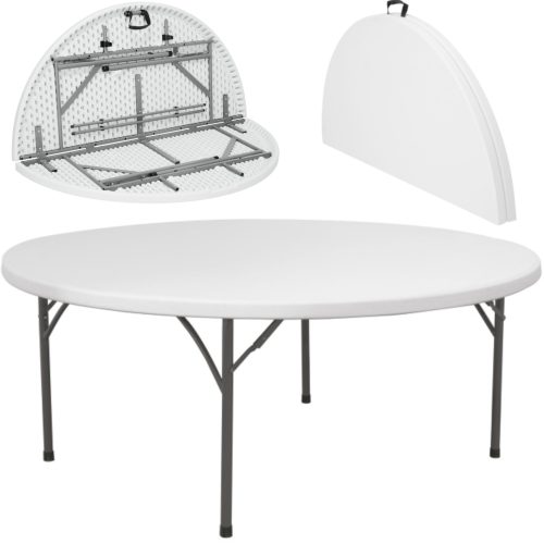 Apaļais ēdināšanas galds salocīts līdz 250 kg 1500 x 740 mm - Hendi 810996