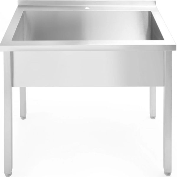 Budžeta līnija Steel 1000 X 600 X 850 cm vienas -Chamber Gastronomic Sink - Hendi 811023