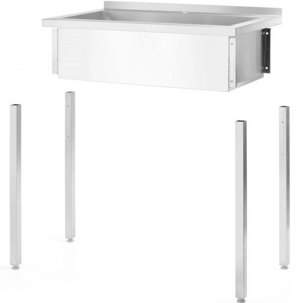 Budžeta līnija Steel 1000 X 600 X 850 cm vienas -Chamber Gastronomic Sink - Hendi 811023