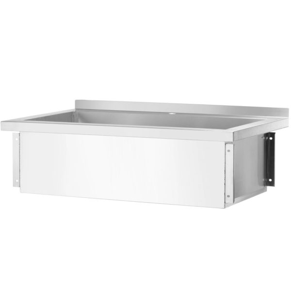 Budžeta līnija Steel 1000 X 600 X 850 cm vienas -Chamber Gastronomic Sink - Hendi 811023
