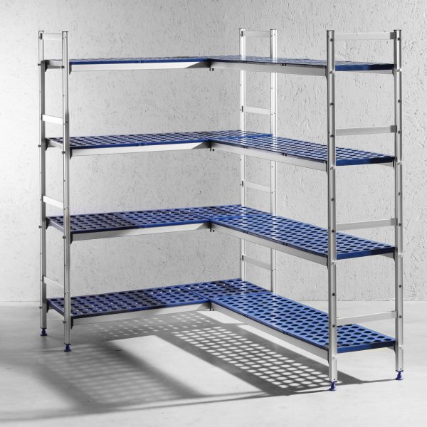 Atvēršanas noliktavas plaukts pārtikas platumam 128cm augstums 168,5cm - Hendi 812273