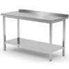 Sienas gastronomiskais galds ar malu un plauktu 180x70x85 cm - Hendi 812761