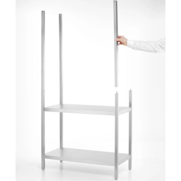 Metāla noliktavas plaukts 5 plaukti 900 x 450 x 1800 mm - Hendi 813041
