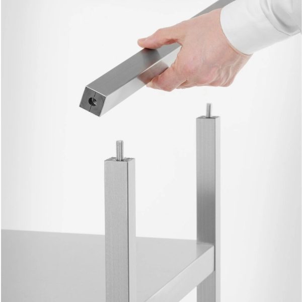 Metāla noliktavas plaukts 5 plaukti 900 x 450 x 1800 mm - Hendi 813041