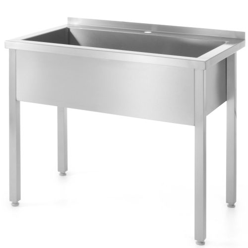 Galds ar vienu -Chamber Pool gastronomic metinātu nerūsējošo metinājumu 100x60x85 cm - Hendi 813423
