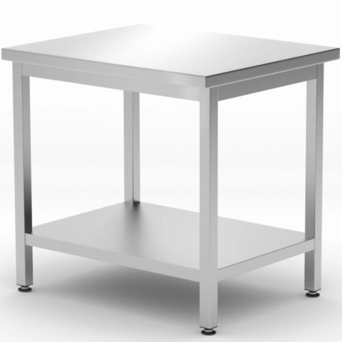 Centrālā darba virsmas tabula ar budžeta līnijas plauktu 800 x 600 x 850 mm - Hendi 817100