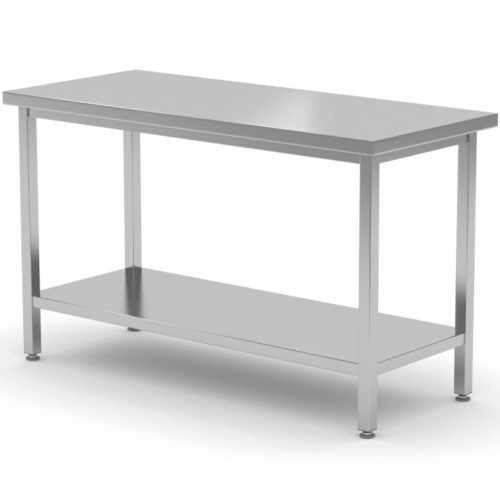 Centrālā darba virsmas tabula ar budžeta līnijas plauktu 1000 x 600 x 850 mm - Hendi 817162