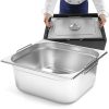 GN 1/2 gastronomisks konteiners ar ievelkamiem rokturiem 325x265x150mm 9