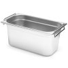 GN 1/3 gastronomisks konteiners ar ievelkamiem rokturiem 325x176x200mm 7.8l Hendi 817452