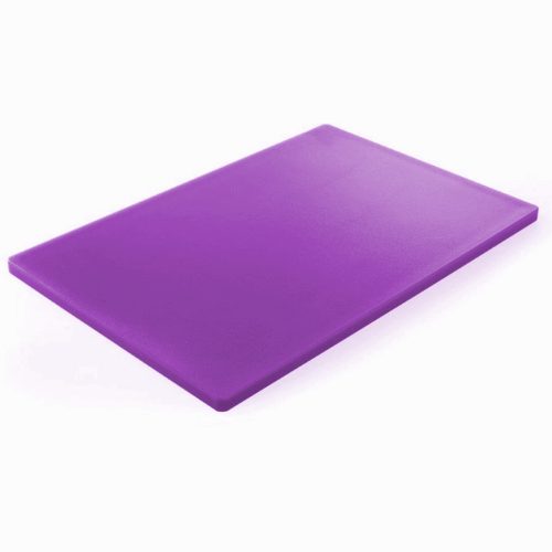 HACCP HDPE smalcināšanas virtuves dēlis alerģijai 60x40cm purpursarkanā krāsā - Hendi 825662