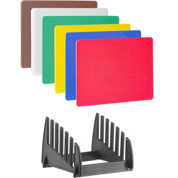 6 griešanas dēļu komplekts ar 450 x 300 x 10 mm statīvu