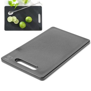 Universāls griešanas dēlis ar rokturi 300 x 200 mm melns - Hendi 826485