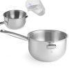 Katliņš ar ūdens jaku tērauds 1 l 300 x 165 x 95 mm - Hendi 833032