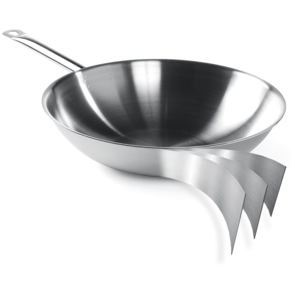 Wok panna ar 3 slāņiem - bez vāka - Hendi 839003