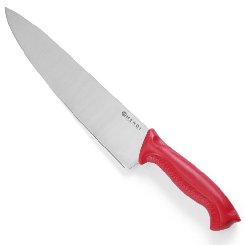 HACCP vārīšanas nazis neapstrādātai gaļai 320 mm - sarkanā krāsā - Hendi 842621