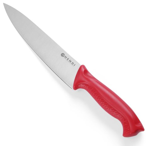 HACCP vārīšanas nazis neapstrādātai gaļai 385 mm - sarkanā krāsā - Hendi 842720
