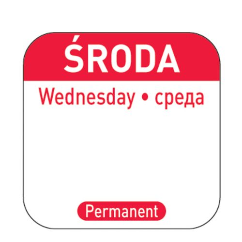 Pārtikas nekaitīguma uzlīmes vairākām lietošanas konteineriem trešdien PL RE 1000 gab. Hendi 850091