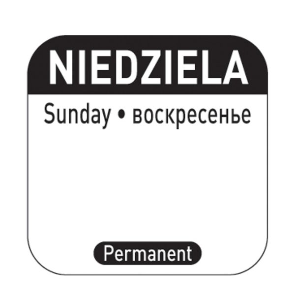 Pārtikas nekaitīguma uzlīmes vairākām lietošanas konteineriem svētdienas PL RE 1000 gab. Hendi 850138