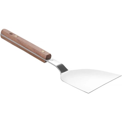 Burgera teppany lāpstiņas olas ar koka rokturi 240 x 105 mm