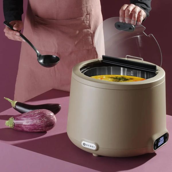 Katls termoss elektriskai zupai Uniq 365 x 325 mm 8 l 500 W - smilškrāsas