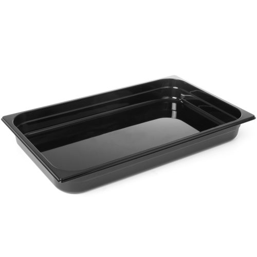 Gastronomiskais konteiners GN 1/1 no melnā polikarbonāta 530x325x100mm 14l Hendi 862223