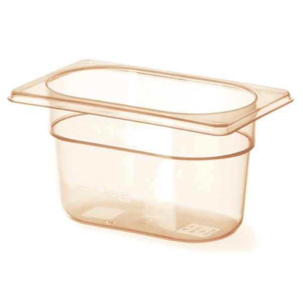 Augstas temperatūras grilamīda trauks GN 1/9, augstums 100 mm - Hendi 869772
