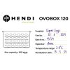 Olu trauks 8 paplātes 120 ovobox olām 18 l 355 x 325 x 200 mm