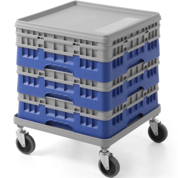 Cambro Camrack 50x50cm - pelēks ratiņi groziem