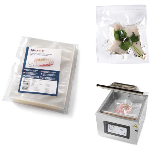 Gatavošanas maisiņi Sous vide un kameras iepakojuma paketēm 200x300mm 100 gab.