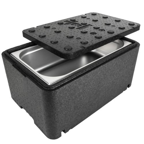 Termobox Termos Termos saturs ar narkotiku pārtikas vāku 600x400x296mm GN1/1 48L Arpack