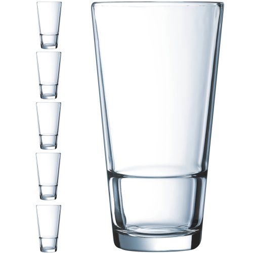 Augsta stikla loka arcoroc kaudze 470 ml komplekts 6 gab. - Hendi H5641