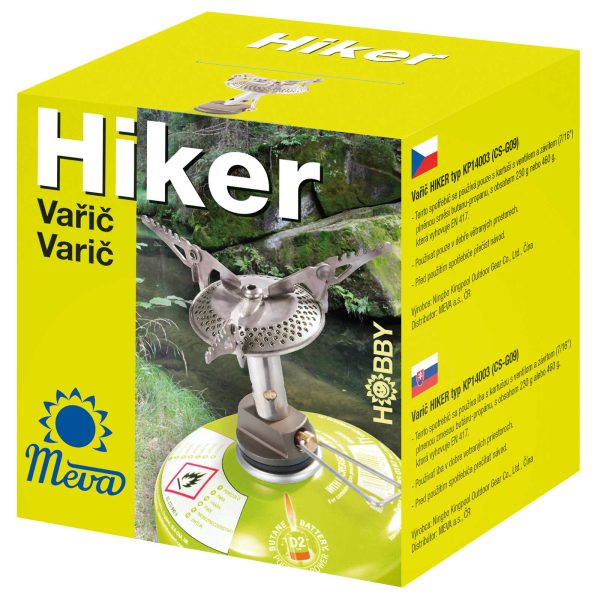 Vieglākā tūristu plīts gāzes kartēm (vārsts vai diegs) pārgājējs 70Gram 2,4kW