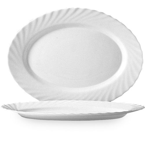 Ovāls Platter Arcoroc Trianon 350x240x26mm Set 4 PCS - Arcoroc D6877
