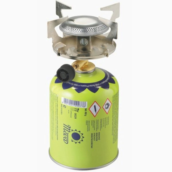 Tūristu plīts gāzes gāzes kartēm ar 7/16 pavedienu "ATOS 1,8KW