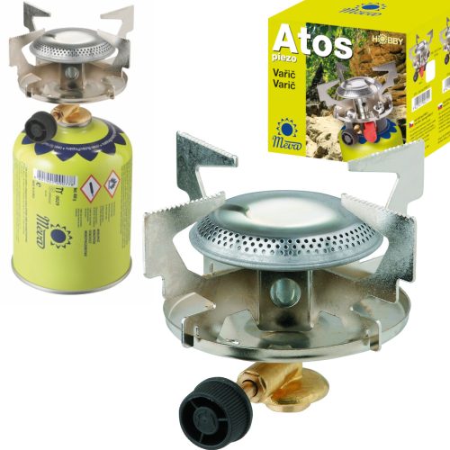 Tūristu plīts gāzes gāzes kartēm ar 7/16 pavedienu "ATOS 1