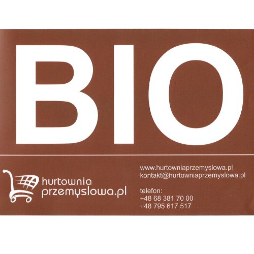 Bio uzlīme uz groza dumpkin kausa konteinera bio -pakešu pārtikas atkritumiem