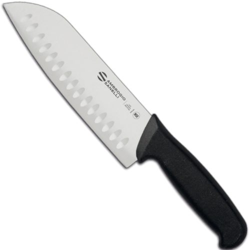 Santoku nazis ar bumbiņu sagrieztu