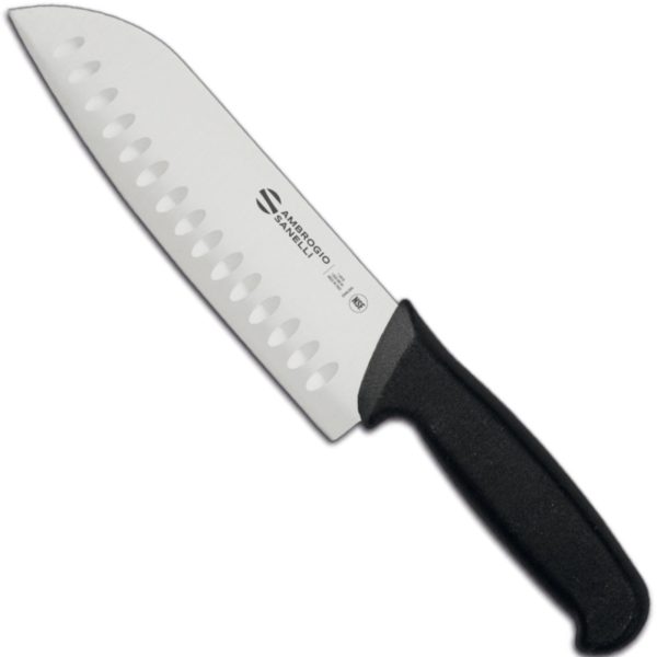 Santoku nazis ar bumbiņu sagrieztu