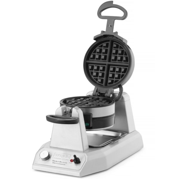Divkārša rotācijas vafeles Beļģijas vafelēm ar noņemamām plāksnēm 17 x 17 cm 1400 W