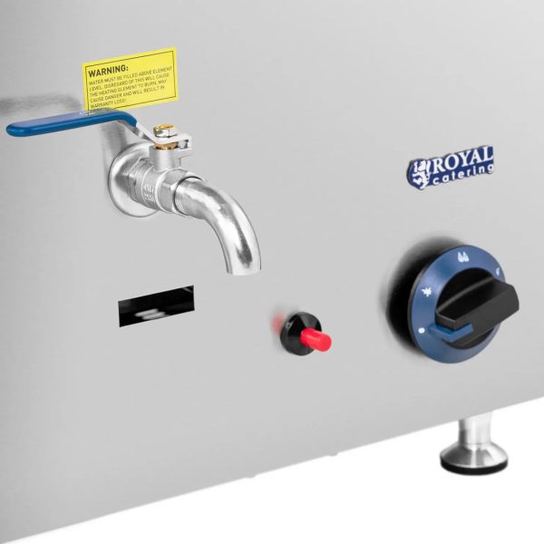 Bain-marie ūdens sildītājs dabasgāzei G20 0,02 bar GN 1/1 3300 W