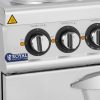 Elektriskā plīts ar cepeškrāsni, 4 degļi, 400 V, 13,9 kW
