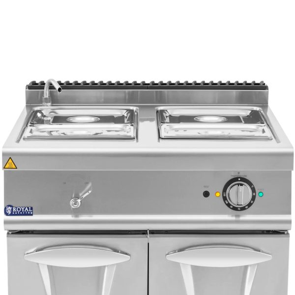 Elektriskā bain-marie ar krāna nodalījumu 2x GN 1/2 2x GN 1/3 6000 W