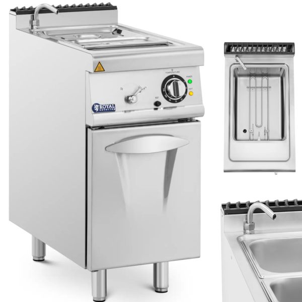 Elektriskā bain-marie ar krāna nodalījumu GN 1/2 GN 1/3 3000 W