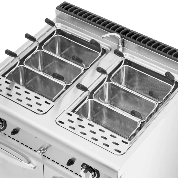 Makaronu vārītājs, makaronu gatavotājs, propāns/butāns/sašķidrinātā gāze/dabasgāze, 4 x 4 kW