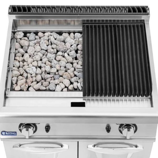 Lavas grils propānam / sašķidrinātajai gāzei / dabasgāzei 2 x 8 kW 50-460 C