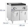 Lavas grils propānam / sašķidrinātajai gāzei / dabasgāzei 2 x 8 kW 50-460 C