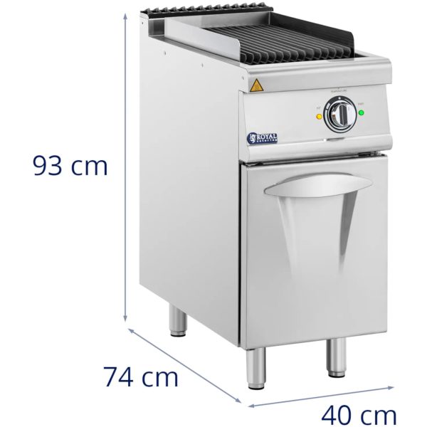 Elektriskais lavas grils Pro 730 50-300 C 400 V 4,05 W