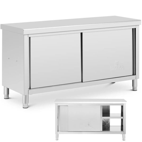 Galds, centrālā darba virsma ar caurejošu skapi, 160 x 60 cm STAL